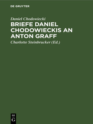 cover image of Briefe Daniel Chodowieckis an Anton Graff